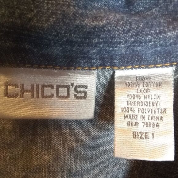 Vintage Chico's jean jacket - Picture 8 of 10